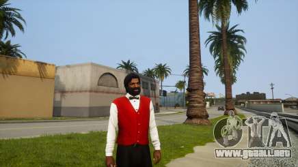 Cabello largo y barba para CJ para GTA San Andreas Definitive Edition