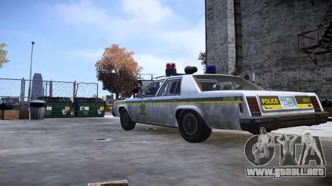 Ford LTD Crown Victoria 1987 SÛRETÉ DU QUÉBEC para GTA 4