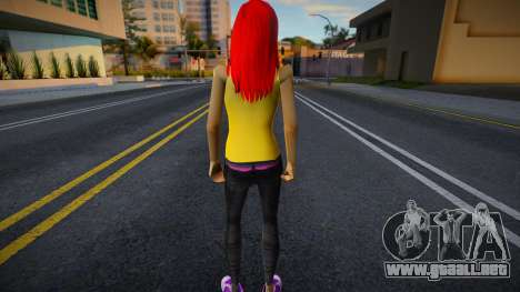 Redhead Female Skin v1 para GTA San Andreas