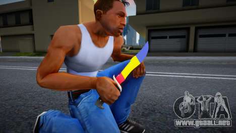 Knife with Romanian flag para GTA San Andreas
