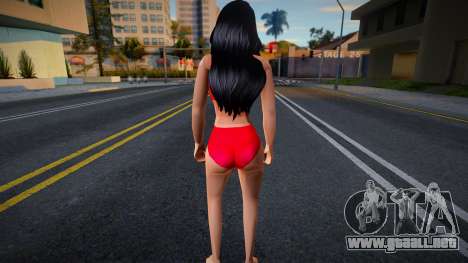 Girl in a red swimsuit para GTA San Andreas