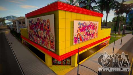 Japanese Corner Shop (Yellow-Red) para GTA San Andreas
