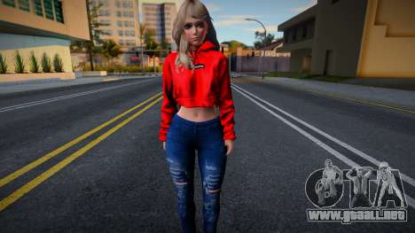 DOAXVV Amy - Fashion Casual V1 Crop Hoodie Supre para GTA San Andreas
