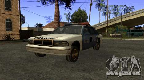 Sonriente cj rueda coche de policía para GTA San Andreas