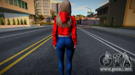 DOAXVV Amy - Fashion Casual V1 Crop Hoodie Supre para GTA San Andreas