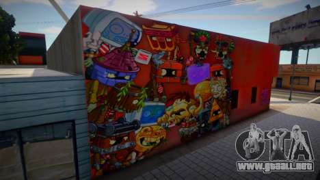 Brickhead Zombies Mural para GTA San Andreas