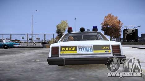 Ford LTD Crown Victoria 1987 SÛRETÉ DU QUÉBEC para GTA 4