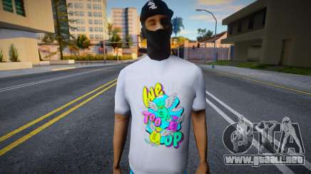 Fashionista en camiseta v1 para GTA San Andreas