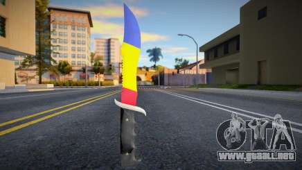 Knife with Romanian flag para GTA San Andreas