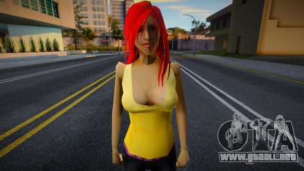 Redhead Female Skin v1 para GTA San Andreas