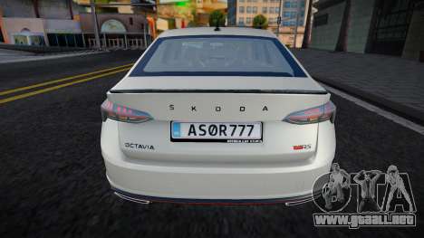 Skoda Octavia RS 2020 - Vinilo 3 para GTA San Andreas