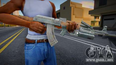 AK-47 con lanzagranadas debajo del cañón para GTA San Andreas