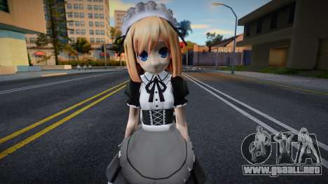 Rom (Maid outfit) from Hyperdimension Neptunia para GTA San Andreas
