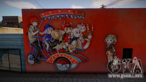 Genshin Impact Mural Odong Odong Teyvat para GTA San Andreas
