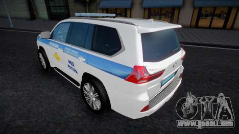 Lexus LX570 - Police para GTA San Andreas