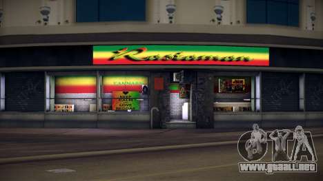 Tienda de música Rastaman para GTA Vice City