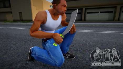Knife Parang GERBER Green para GTA San Andreas