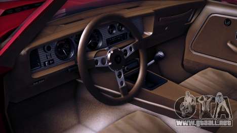 Pontiac Firebird Trans Am Turbo 80 Type 1 para GTA Vice City
