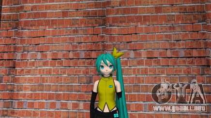 Hatsune Miku Singer Clothe para GTA Vice City