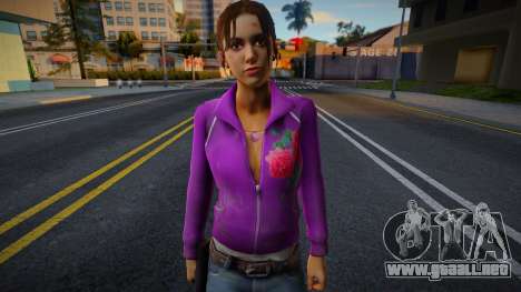 Zoe (Reskin) de Left 4 Dead para GTA San Andreas