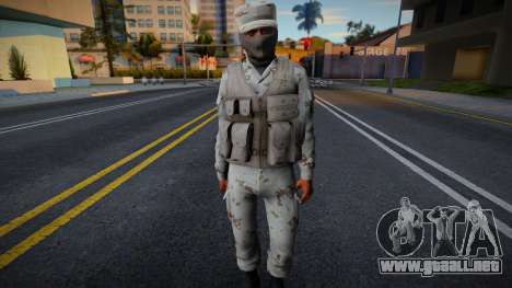 Soldado Mexicano (Camuflaje del Desierto) v2 para GTA San Andreas