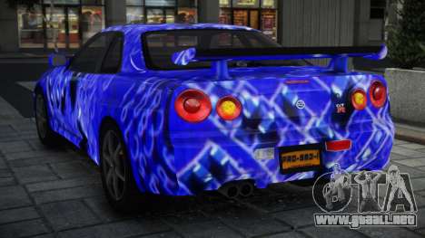 Nissan Skyline R34 GT-R V-Spec II Nur S5 para GTA 4