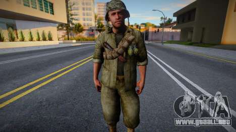 Soldado estadounidense de CoD WaW v7 para GTA San Andreas
