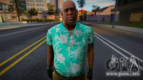 Entrenador de Left 4 Dead con una camisa hawaian para GTA San Andreas