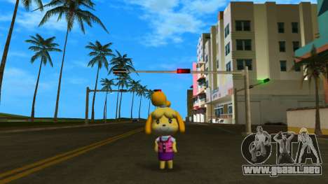 Isabelle from Animal Crossing (Pink) para GTA Vice City