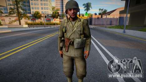 Soldado estadounidense de CoD WaW v1 para GTA San Andreas