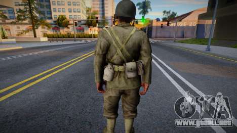 Soldado estadounidense de CoD WaW v1 para GTA San Andreas