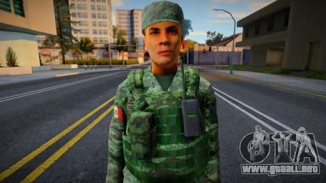Piel de soldado del Ejército Mexicano v1 para GTA San Andreas
