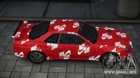 Nissan Skyline R34 GT-R V-Spec II Nur S6 para GTA 4