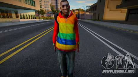 Playboy X con una mochila de GTA IV para GTA San Andreas