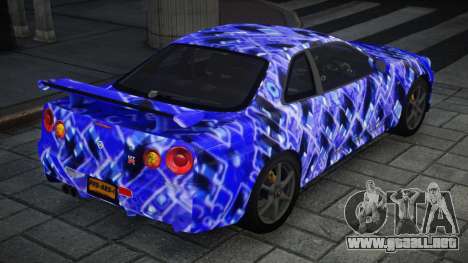 Nissan Skyline R34 GT-R V-Spec II Nur S5 para GTA 4