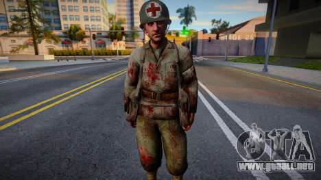 Soldado estadounidense de CoD WaW v2 para GTA San Andreas