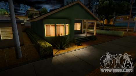 Iluminación mejorada para el hogar de Big Smoke para GTA San Andreas