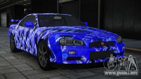 Nissan Skyline R34 GT-R V-Spec II Nur S5 para GTA 4