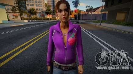 Zoe (Reskin) de Left 4 Dead para GTA San Andreas