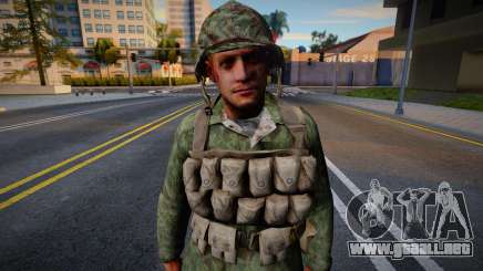 Soldado estadounidense de CoD WaW v3 para GTA San Andreas