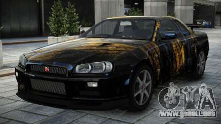 Nissan Skyline R34 GT-R V-Spec II Nur S10 para GTA 4