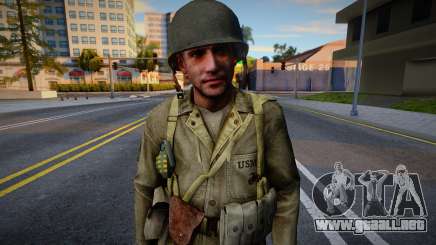 Soldado estadounidense de CoD WaW v1 para GTA San Andreas