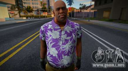 Entrenador de Left 4 Dead con camisa hawaiana (Purpu para GTA San Andreas