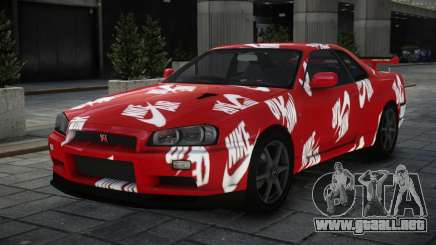 Nissan Skyline R34 GT-R V-Spec II Nur S6 para GTA 4