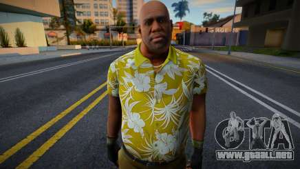 Entrenador de Left 4 Dead con una camisa hawaiana (Amarillo para GTA San Andreas