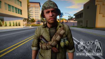 Soldado estadounidense de CoD WaW v7 para GTA San Andreas