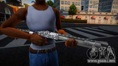 Pump Shotgun (Bones Finish) v5 para GTA San Andreas