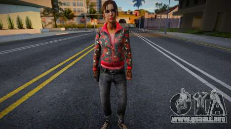 Zoe (Rose Coat Gloves) de Left 4 Dead para GTA San Andreas