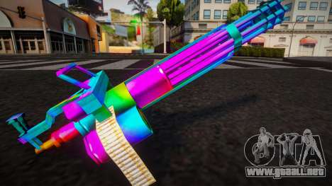 Minigun Multicolor para GTA San Andreas