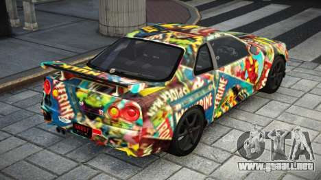 Nissan Skyline GT-R BNR34 S6 para GTA 4